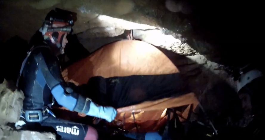 Cave Rescue training and real exercise videos